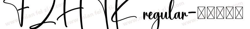 FZHTK regular字体转换